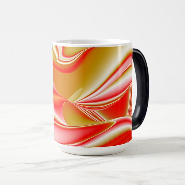 Mug Magic Love and Gold Abstrait 3D Rainbowart (Devant droit)