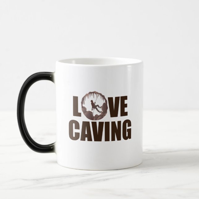 Mug Magic Love Caving - Cave Spelunking Speleology (Gauche)