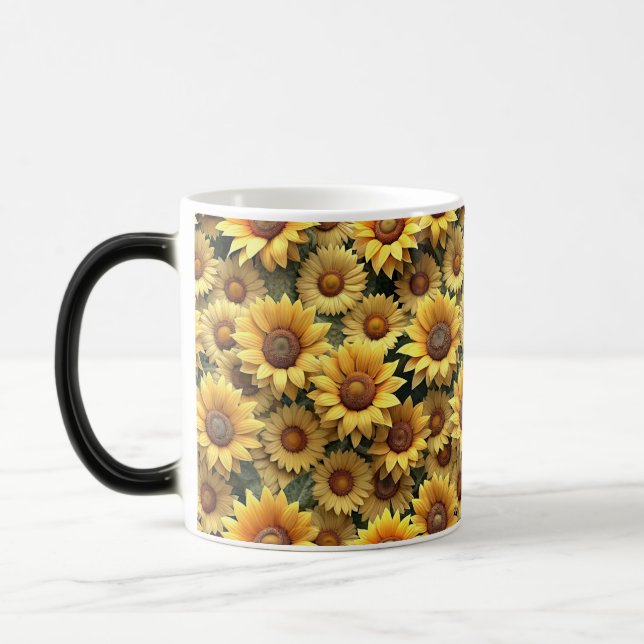 Mug Magic Lovely 3D Sunflowers (Gauche)