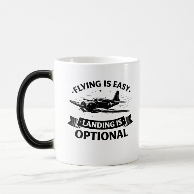 Mug Magic Low Altitude Humor Warbird Pilot Tee (Gauche)