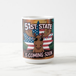 Mug Magic Lunettes de soleil Moose du 51e État Drapeau USA b
