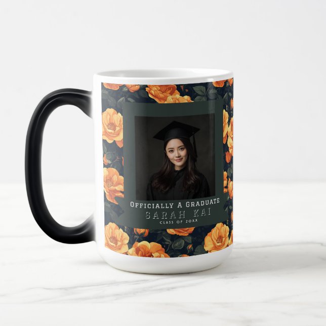 Mug Magic Maîtres Floraux Rose Élégant Grad (Gauche)