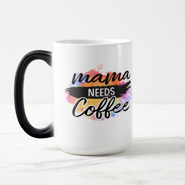 Mug Magic maman a besoin de café (Gauche)