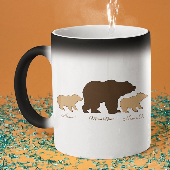 Mug Magic Maman Ourse Personnalisée Avec 2 Noms D'Enfants Ca (Créateur téléchargé)