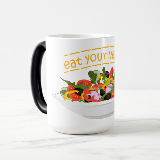 Mug Magic Mangez vos Légumes Citer salade fraîche mélange bo (Devant gauche)