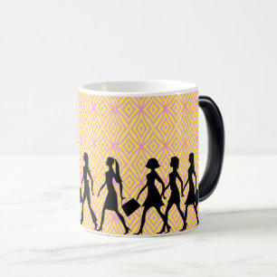 Mug Magic Marche : Marche femme Silhouette