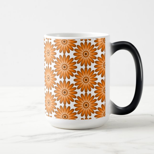 Mug Magic Marguerite orange de style les années 70 (Droite)