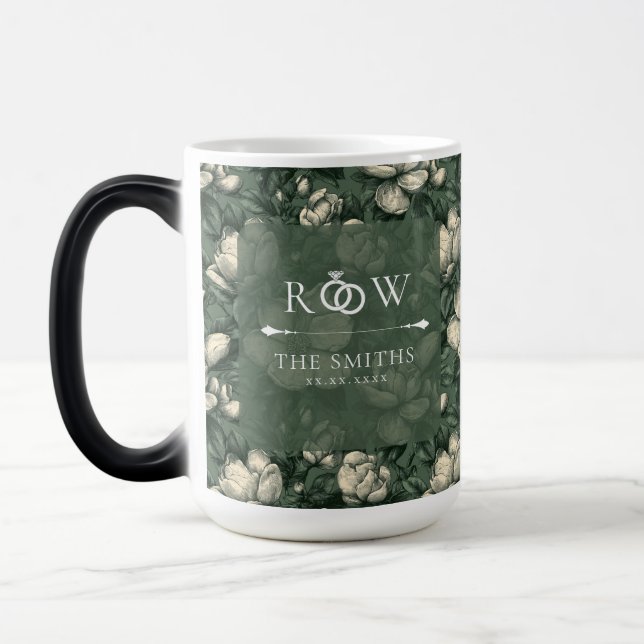 Mug Magic Mariage sur le thème de la verdure avec des garden (Gauche)
