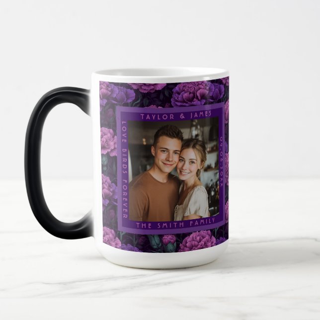 Mug Magic Mariage Traditionnel Œillet Violet Blissful (Gauche)