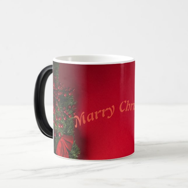 MUG MAGIC MARRY NOËL BLANC COFFRE MUSIQUE (Devant gauche)
