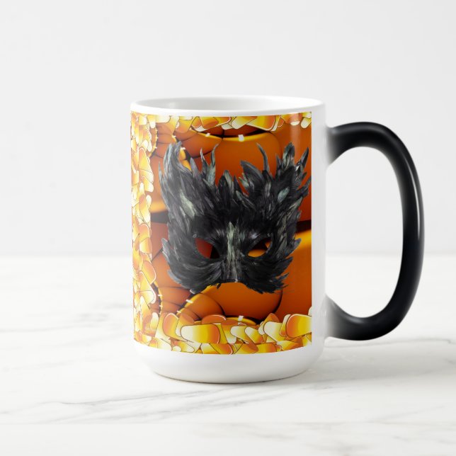 Mug Magic Masque d'Halloween noir effrayant (Droite)