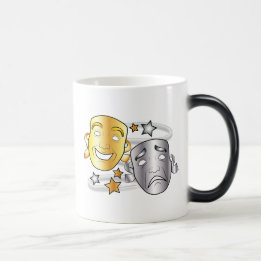 Mug Magic Masques stylisés de drame de comédie et de