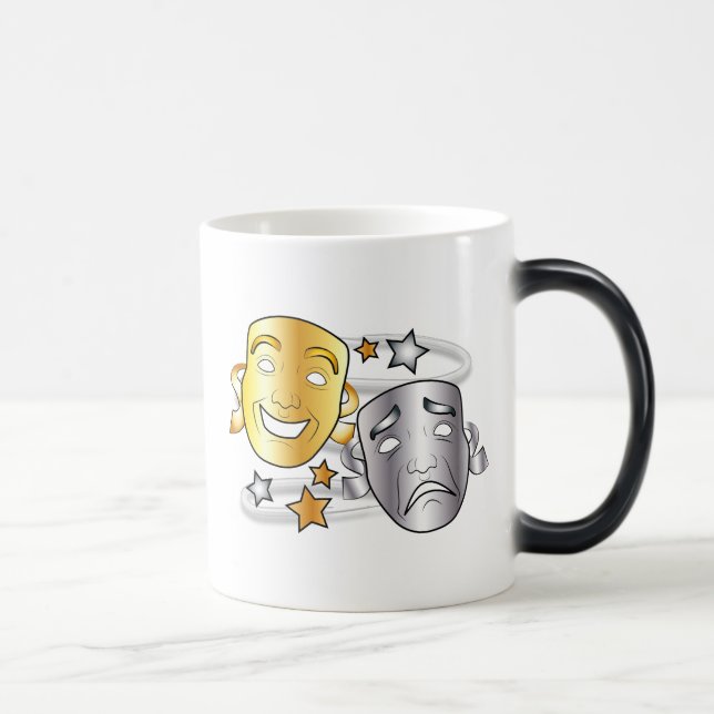 Mug Magic Masques stylisés de drame de comédie et de (Droite)