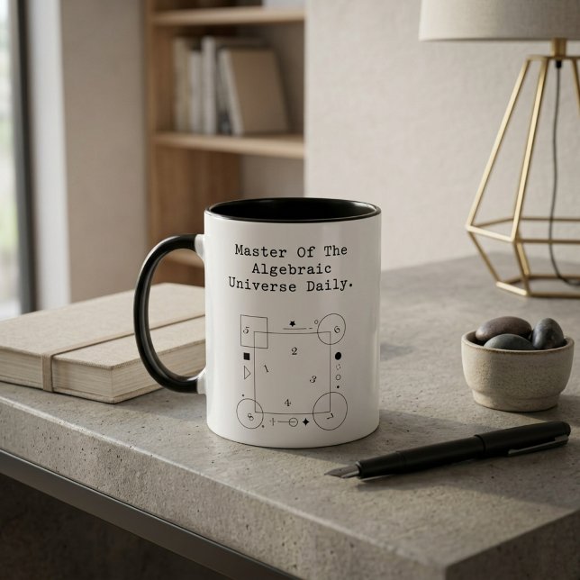 Mug Magic Master Algebraic Universe | Daily Math Whiz (Créateur téléchargé)