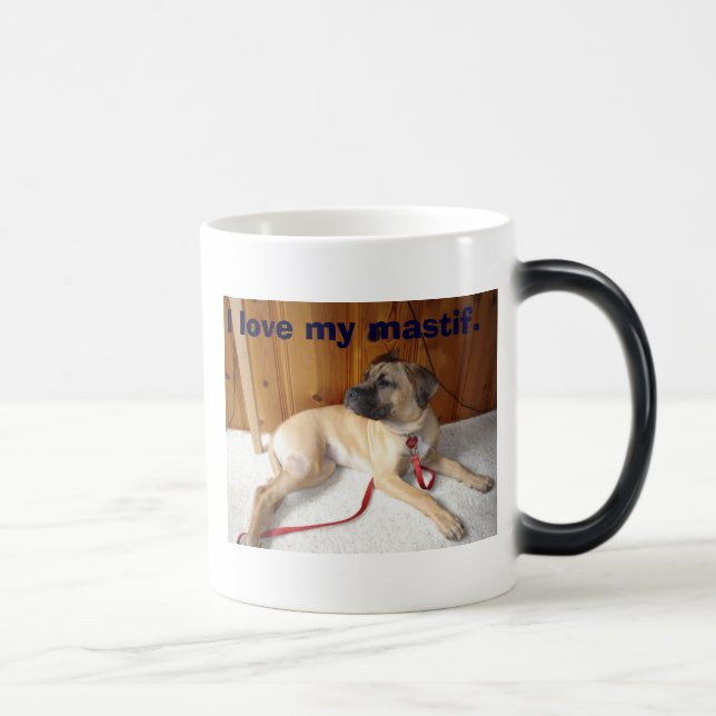 Mug Magic Mastif, j'aime mon mastif. (Droite)