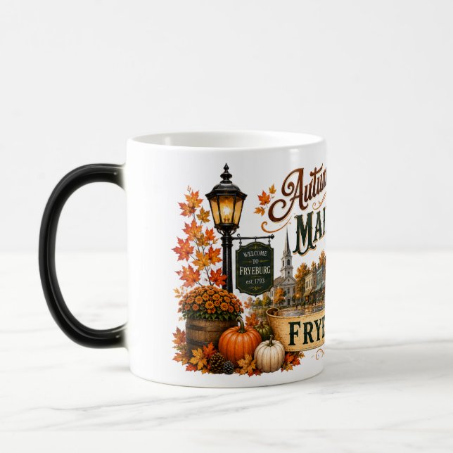 Mug Magic Matin d'automne dans la rue principale de Fryeburg (Gauche)