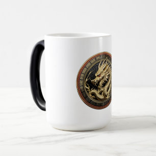 Mug Magic Médaillon de dragon oriental sacré en or