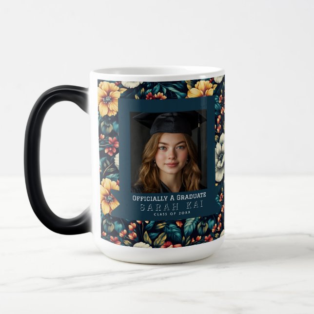 Mug Magic Médecin certifié à motif de rose unique (Gauche)