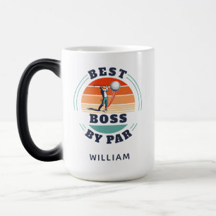 Mug Magic Meilleur Boss Par Par Custom Retro Golf Employeur