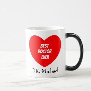 Mug Magic Meilleur docteur Ever Red Heart Médecin appréciati