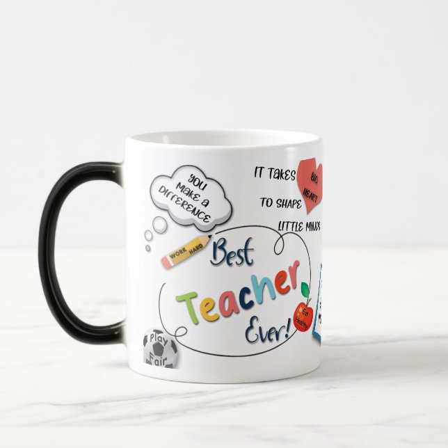 Mug Magic meilleur enseignant jamais (Gauche)