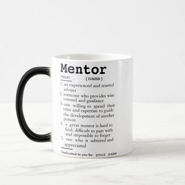 Mug Magic Mentor Définition Mug, Cadeau Pour Mentor (Gauche)