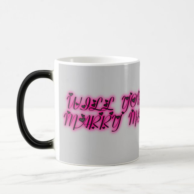 Mug Magic M'ÉPOUSEREZ-VOUS ? Le liquide chaud saute la (Gauche)