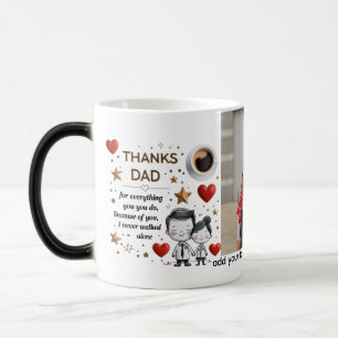 Mug Magic Merci Papa - Heart Cartoon Love   325 ml