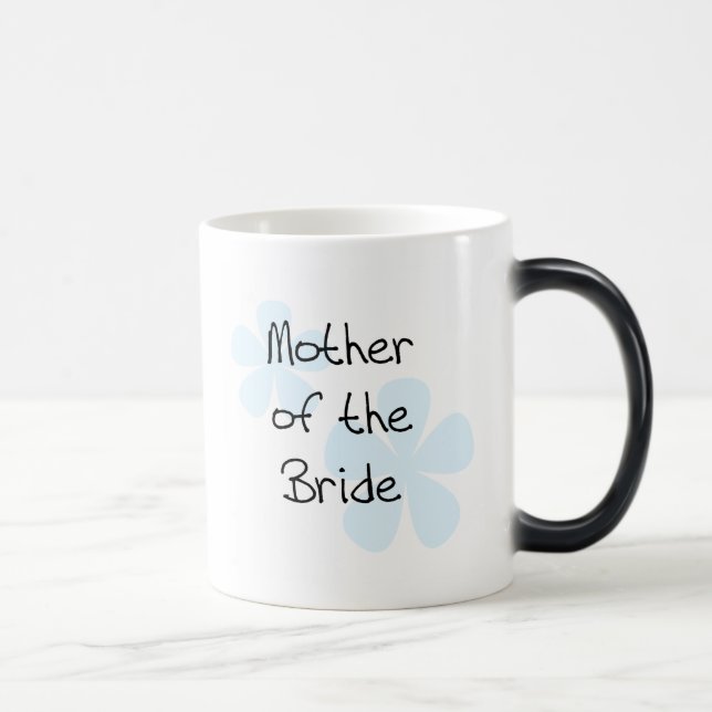 Mug Magic Mère bleue de fleurs de jeune mariée (Droite)