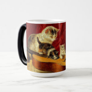 Mug Magic Mère Chat et chatons Jouer avec la guitare