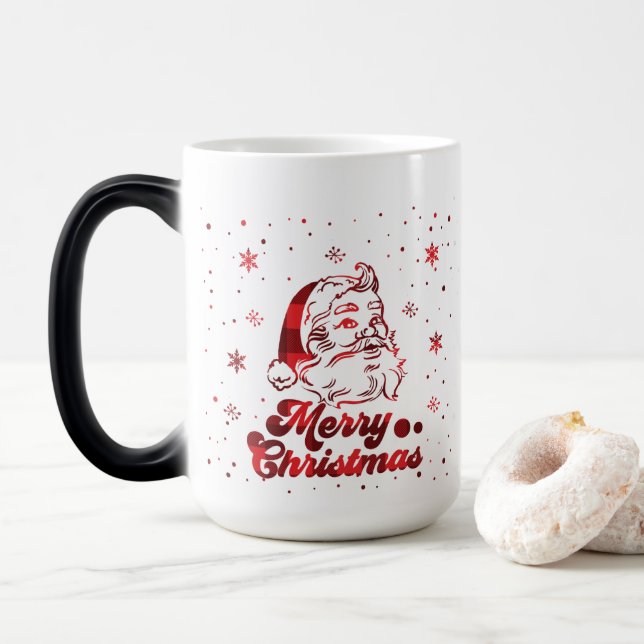 Mug Magic Merry Christmas Snowflakes (Avec donut)