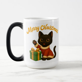 Mug Magic Merry Christmas with Emi the Black Cat