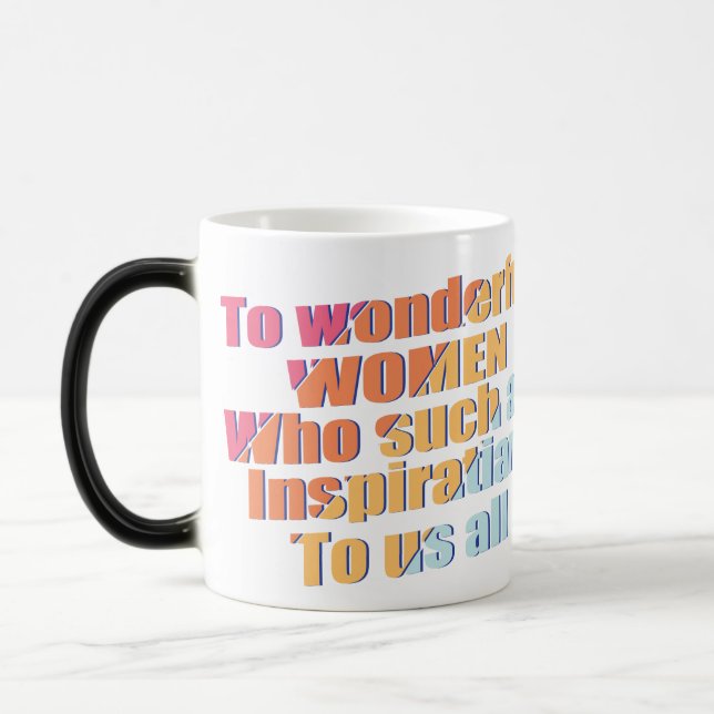 Mug Magic merveilleuse inspiration des femmes (Gauche)