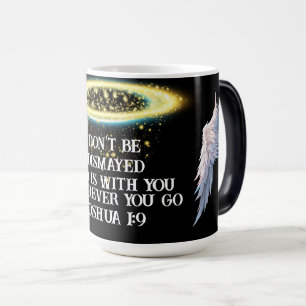 Mug Magic Message inspirant de foi chrétienne Josué 1:9