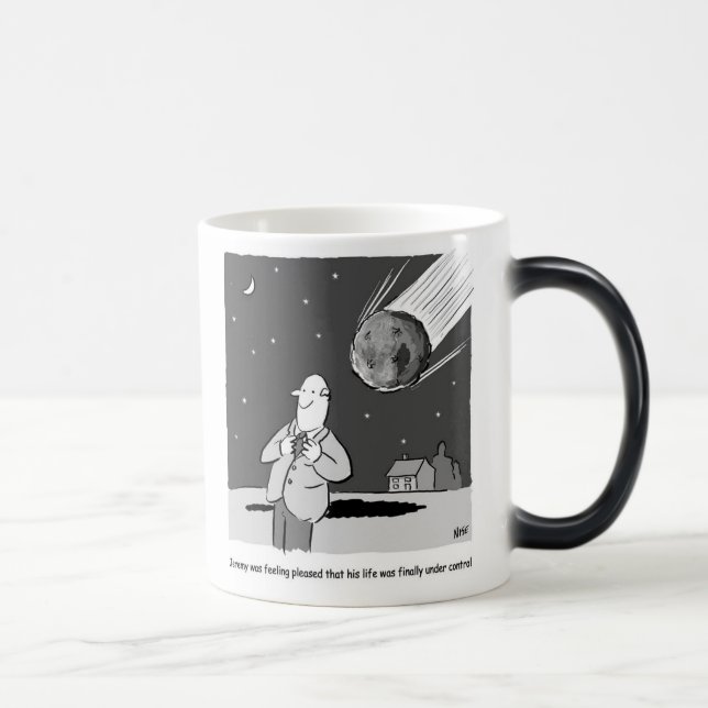 Mug Magic Meteor Drôle Touchant La Catastrophe De La Terre (Droite)
