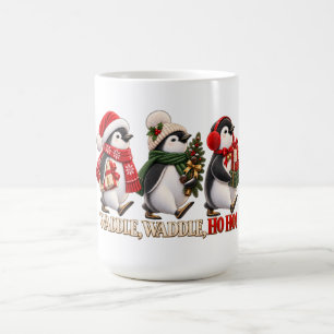 Mug Magic Mignon Manchot de Noël qui Chancelle Ho Ho