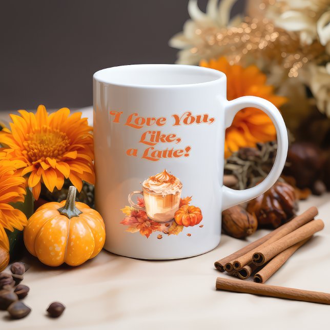 Mug Magic Mignonne et tendance "Je t'aime, genre, un Latte ! (Créateur téléchargé)
