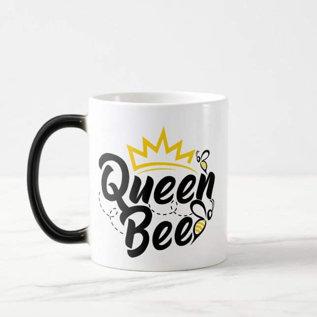 Mug Magic mignonne reine abeille couronne miel apiculture ru (Gauche)