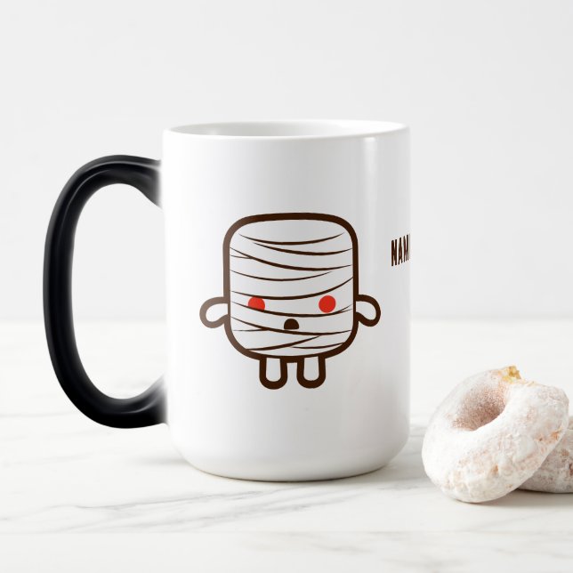 Mug Magic Mignons marshmallows momies Halloween (Avec donut)