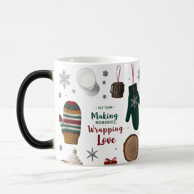 Mug Magic Mitaines tricotées rustiques et cosy pour les Fête (Gauche)