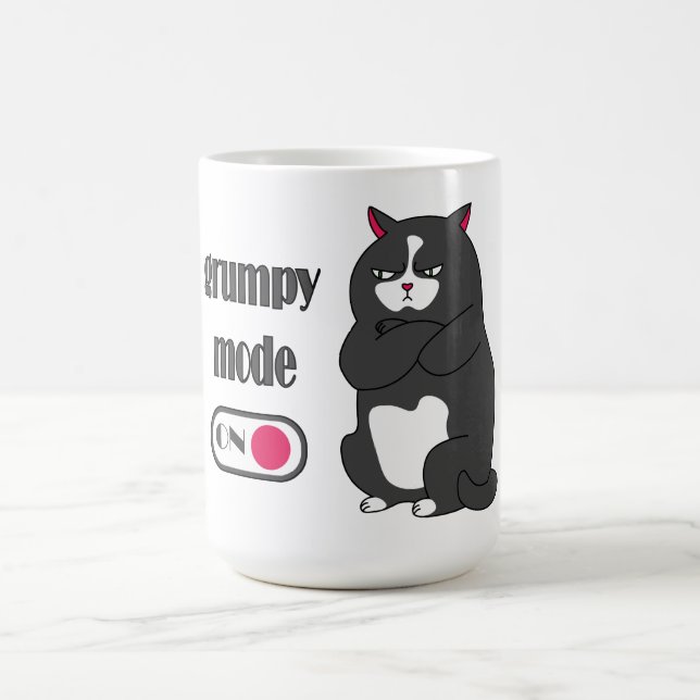 Mug Magic Mode grumeux sur drôle de gros chat   (Centre)