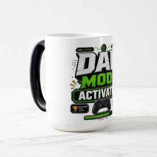 Mug Magic Mode Papa Activé Drôle Papa Gaming Fête des Pères 