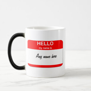 Mug Magic Modèle de la balise de nom vide pour la transform