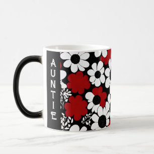 Mug Magic Modèle floral de la tante personnalisée