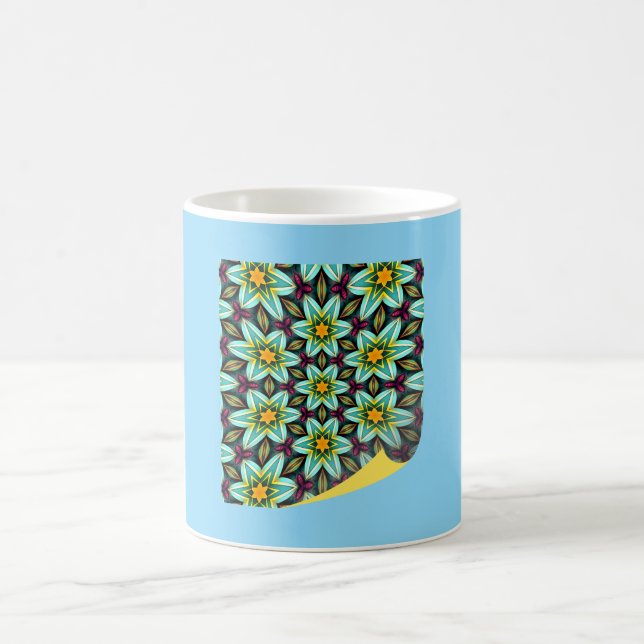 Mug Magic Modèle Floral Étoiles Vertes (Centre)