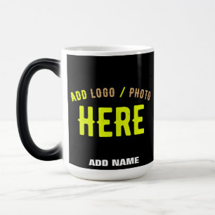 MUG MAGIC MODERNE ET MODERNE PERSONNALISABLE NOIR VÉRIFIÉ