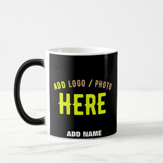 MUG MAGIC MODERNE ET MODERNE PERSONNALISABLE NOIR VÉRIFIÉ (Gauche)