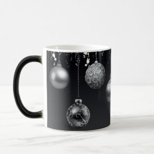 Mug Magic Moderne minimaliste soyeux noir et argenté grand