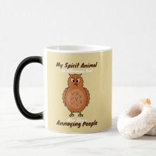 Mug Magic Mon Animal D'Esprit Est Un Chouette Grumpy Drôle