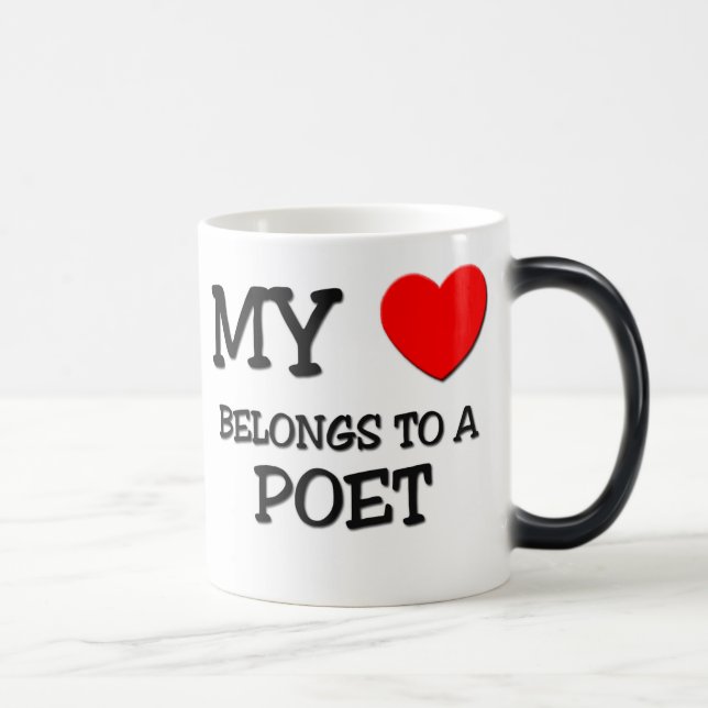 Mug Magic Mon coeur appartient à un POÈTE (Droite)